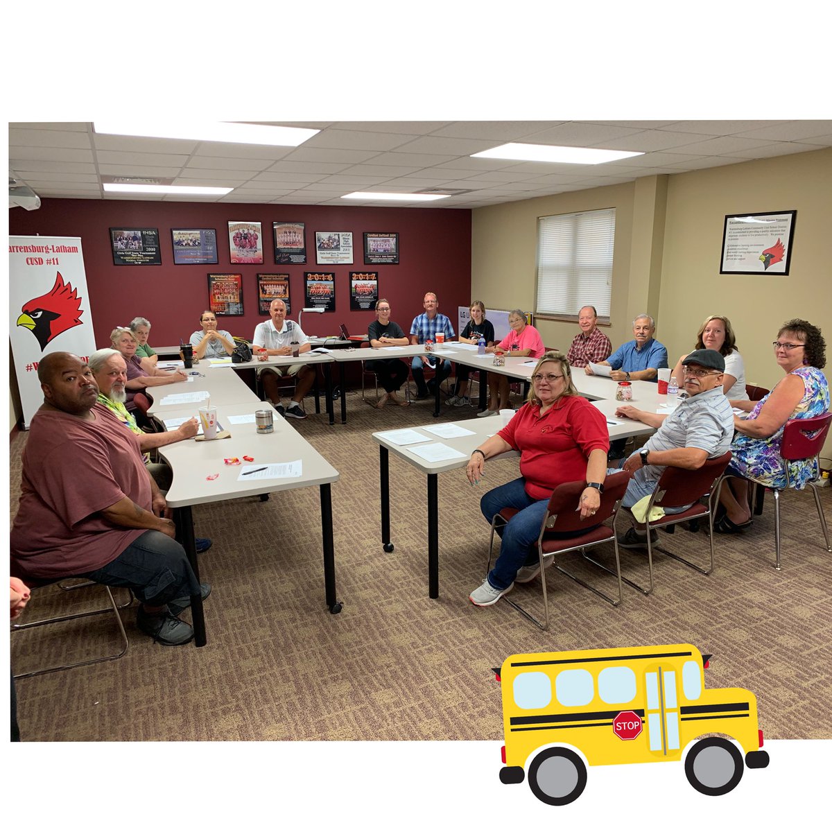 WL_MS's tweet photo. Welcome back bus drivers! Thank you for the extra care you give each day to get our students to school &amp; home safely. #wlcardpride ♦️🚌🔸 https://t.co/cYbpmGTTq2