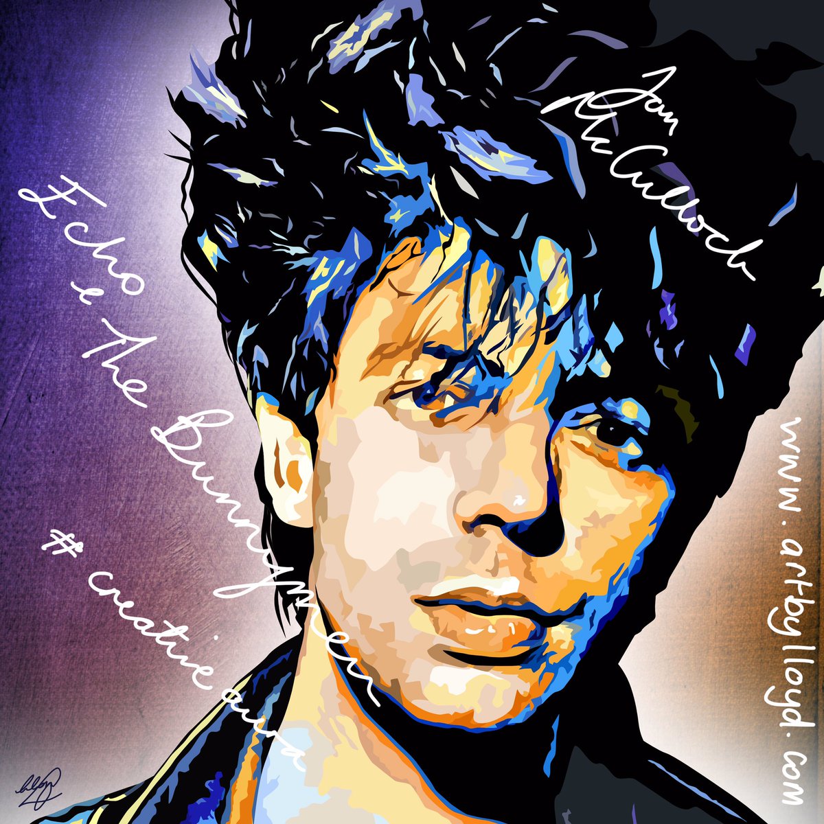artbylloyd's tweet photo. This piece is finished & soon to be on the website #artbylloyd #creativeaura #liverpoolmusic #liverpool #digitalart #graphicdesign #wallart #echoandthebunnymen #ianmcculloch #indiemusic https://t.co/ZxJhXOx6eO