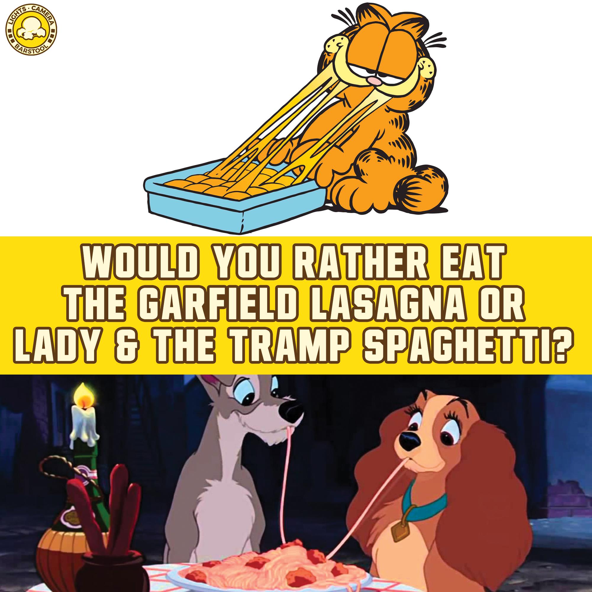 Lights Camera Pod On Twitter Would You Rather Eat The Lasagna