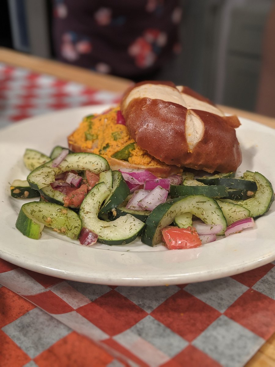 Okay... can you tell that this food is VEGAN?? Cause we can't! Thank you <a href="/goldenwestcafe/">Golden West Cafe</a> and <a href="/thelandofkush/">The Land of Kush</a> for stopping by ahead of Vegan Restaurant Week! Make sure you catch their segment next Monday!