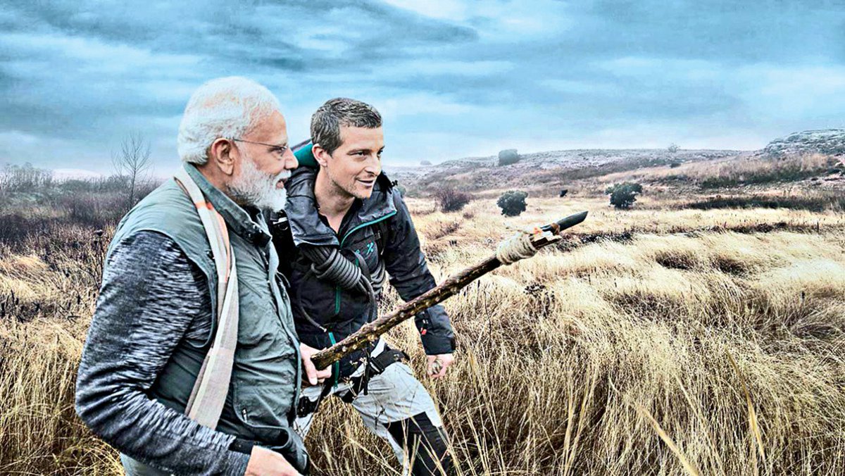 The best part is nature conservation message to the world using his family, mother, grand mother and Hindu culture as examples. Even Swacch Bharat message was given with social hygiene talk.

Modi can turn any event into educative message!
#PMModionDiscovery