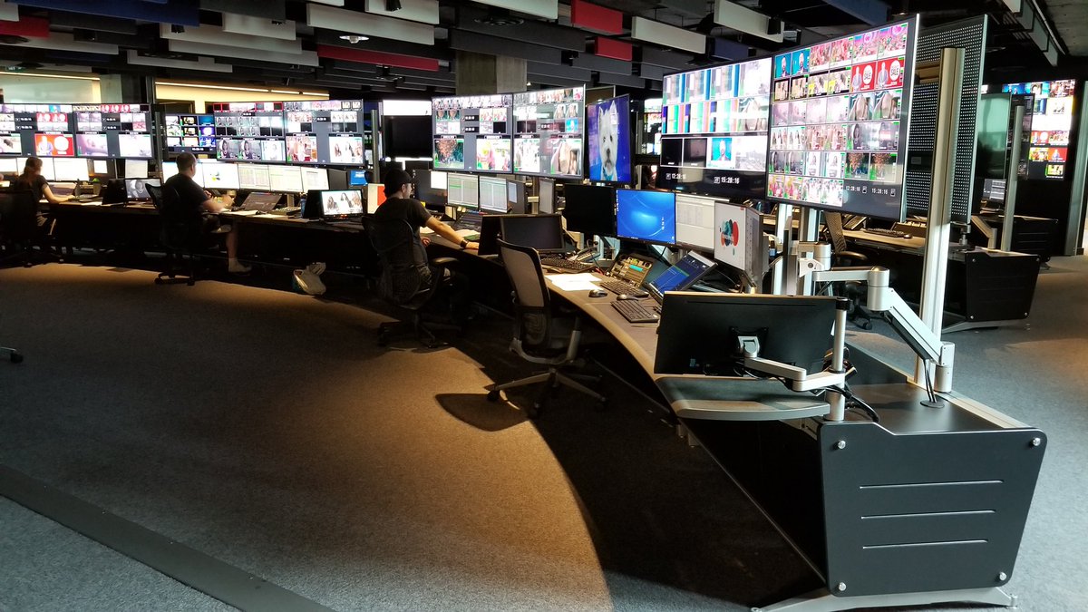tbcconsoles's tweet photo. Some recent photos of our work on a consolidated MCR for a major broadcaster #broadcastfurniture #mastercontrol #technicalfurniture https://t.co/MVFtK27Hip