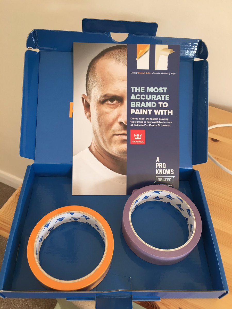 Hey <a href="/Tikkurila_UK/">Tikkurila_UK</a> &amp; <a href="/TikkurilaProCe1/">TikkurilaProCenter_StHelens</a> thanks for the <a href="/deltectape/">deltectape</a> samples, much appreciated 👍🏻