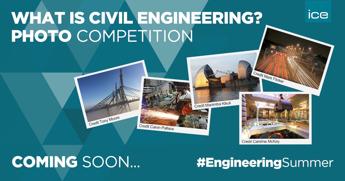 ICE_NE's tweet image. GREAT NEWS…We are delighted to announce that we will be launching our #WhatIsCivilEngineering #photo competition on WEDNESDAY.
Watch this space for details…
#EngineeringSummer