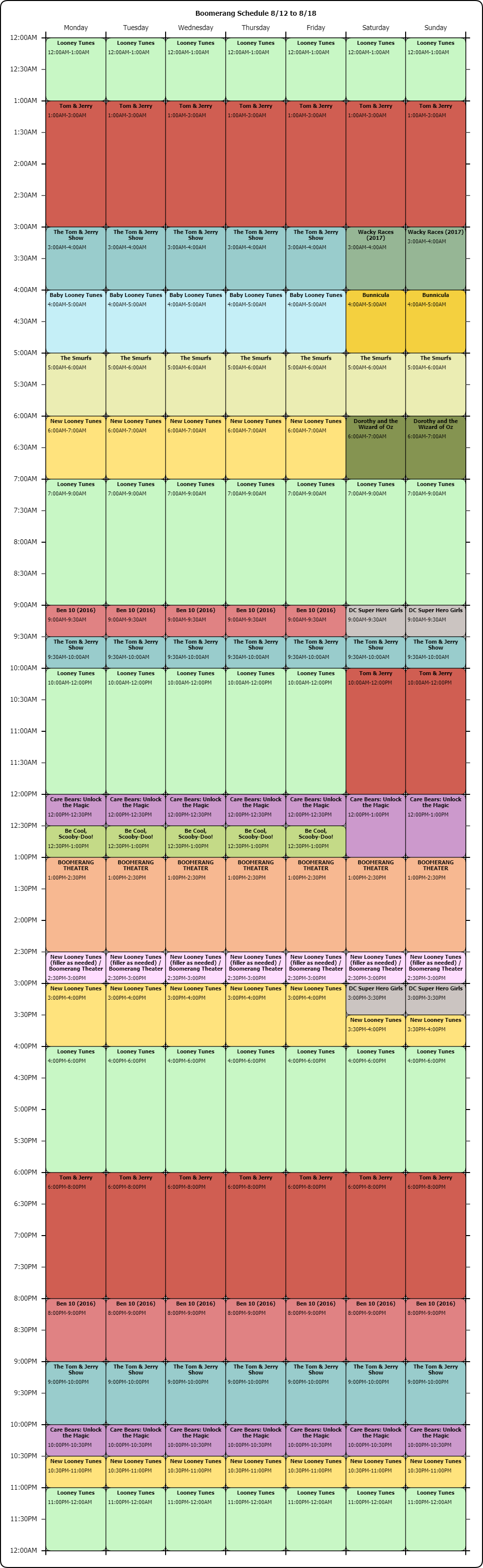 Boomerang Schedule 2022 Boomerang Schedule Archive (@Archiveschedule) / Twitter