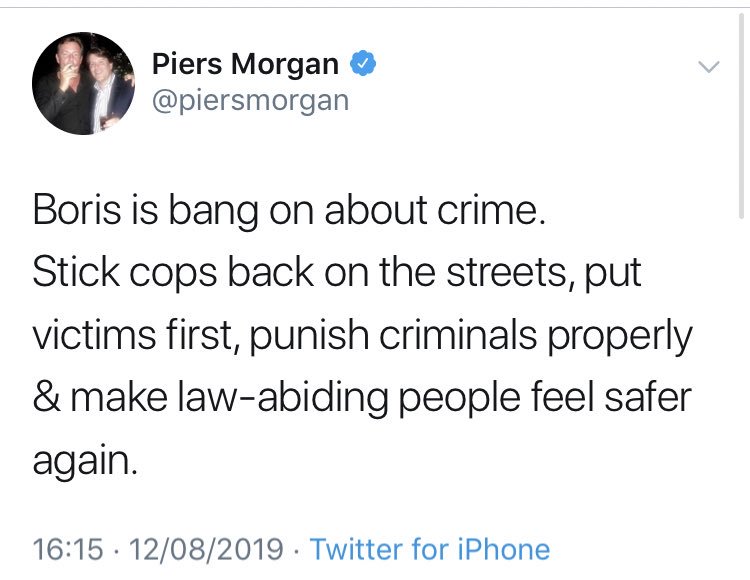In case you needed any more proof that @BorisJohnson’s announcements on criminal justice are irredeemably stupid and wrong, here’s the missing ingredient in the twat salad.