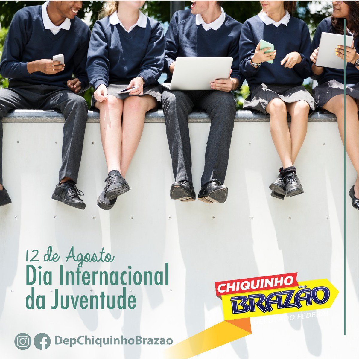O dia de hoje tem como objetivo principal debater o papel dos jovens na sociedade. Precisamos acreditar, incentivar e promover a educação daqueles que representam nosso futuro.

#familiabrazão #chiquinhobrazao #deputadofederal #riodejaneiro #utilidadepublica