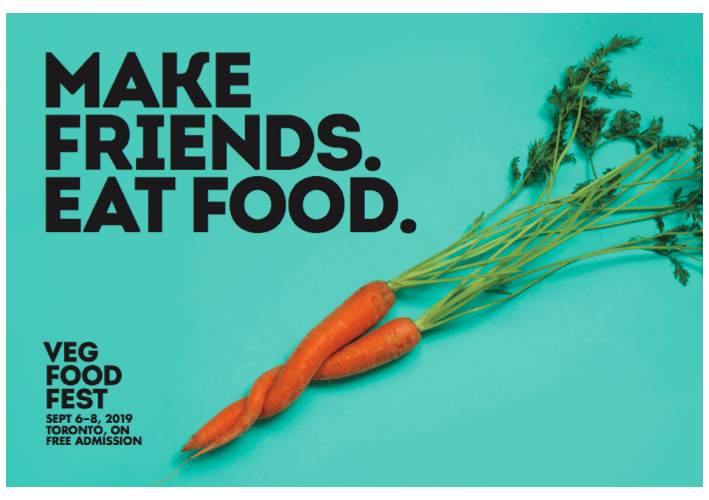 Come join us at the Veg Food Fest.. Sept 6-8, 2019...