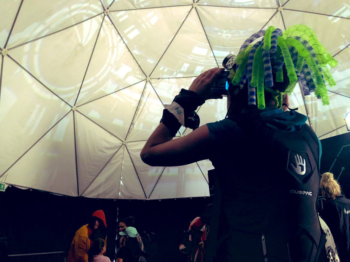 SUBPAC's tweet image. Thanks to all who came to the #cyberdrøne @BoomtownFair for demos and performances this year. We had a blast! #feelit