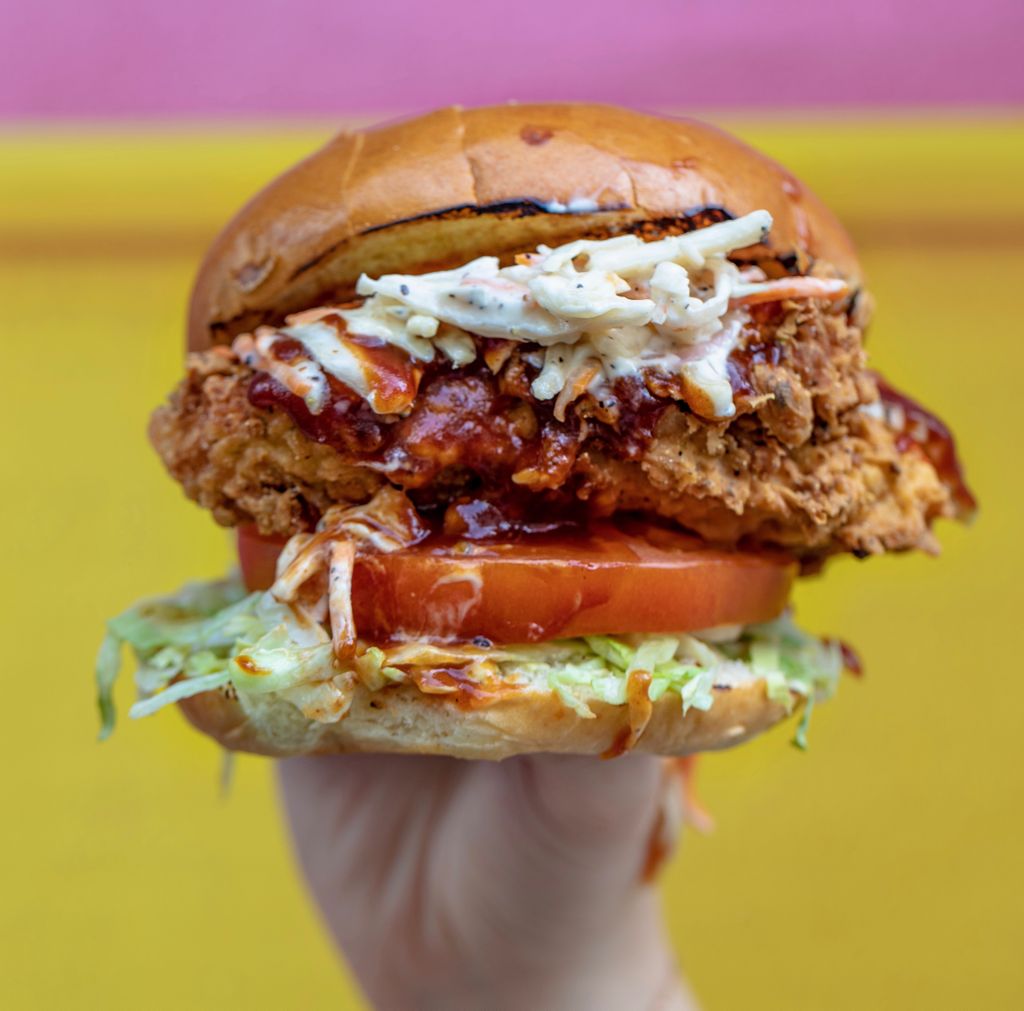 VGANG! ✌️ 

Can you even BELIEVE that this is all vegan?! Head down tomorrow to get this burger or any other half price when you book online with Absurd Tuesdays 😲🍔💖