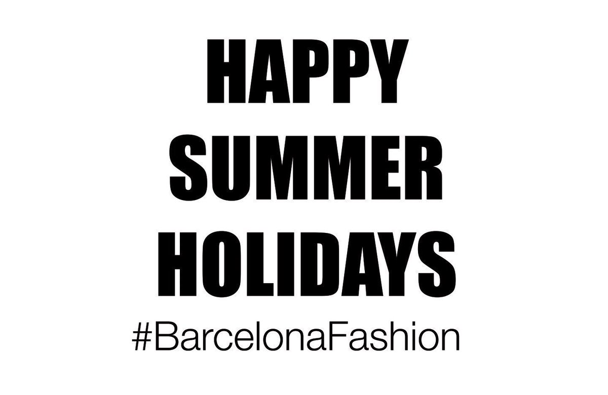 BCNFashionPress's tweet image. ➡️Nos vamos de vacaciones 🌴🌊😎😊👏
☀️FELIZ VERANO☀️
✅Volvemos en septiembre
#BarcelonaFashion #BarcelonaFashionPress #bcnfashion #bcnfashionpress #moda #tendencias #lujo #belleza #fashion #trends #luxury #beauty