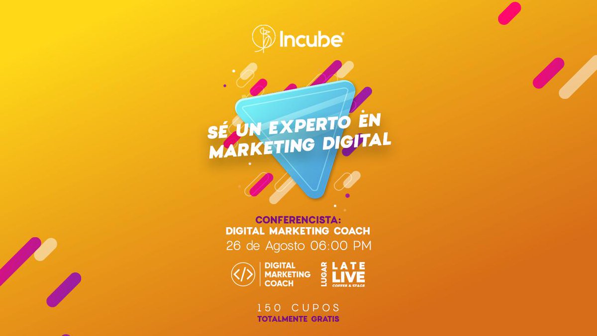 GlobalIncube's tweet photo. Conviértete en un máster del mundo digital.
Aprende a usar las redes sociales para el beneficio de tu empresa junto a Digital Marketing Coach.
En este evento, totalmente gratis, podrás aprender de los mejores. Regístrate en el siguiente link 👇👇
https://t.co/nyzb982YKJ https://t.co/3nvsxOBegQ