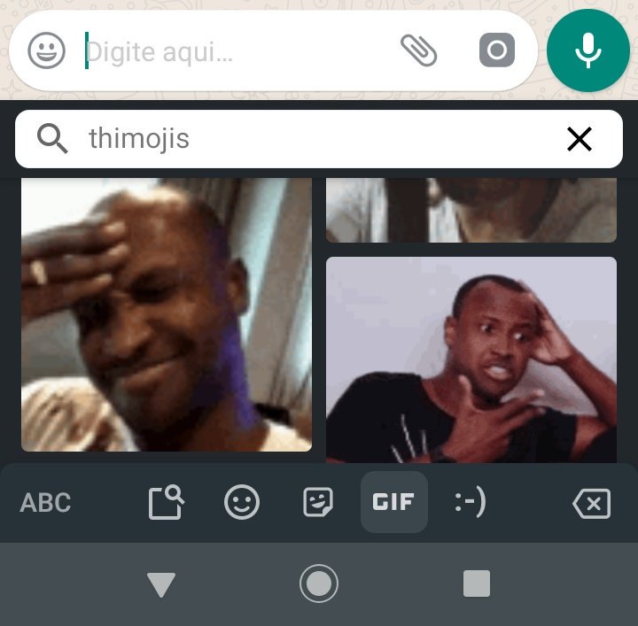 Danih's tweet photo. A @jubscomenta falou que usa Thimojis em outras redes sociais e realmente, eles estão disponíveis no teclado GBoard #dominandoomundo https://t.co/KDsZcXUctc
