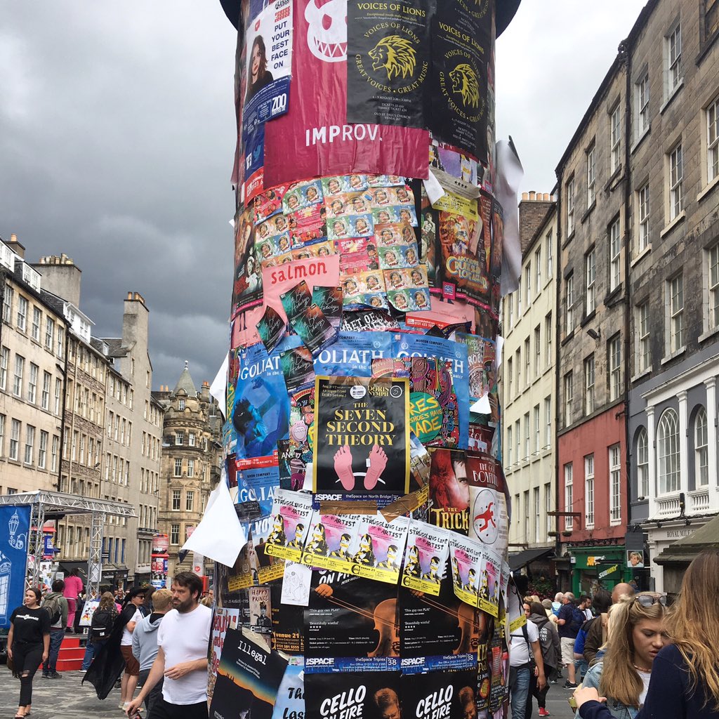 Taking over the fringe one poster at a time!  #edfringe #makeyourfringe #theatre #blackcomedy #comedy #thesevensecondtheory #actors #rehersals