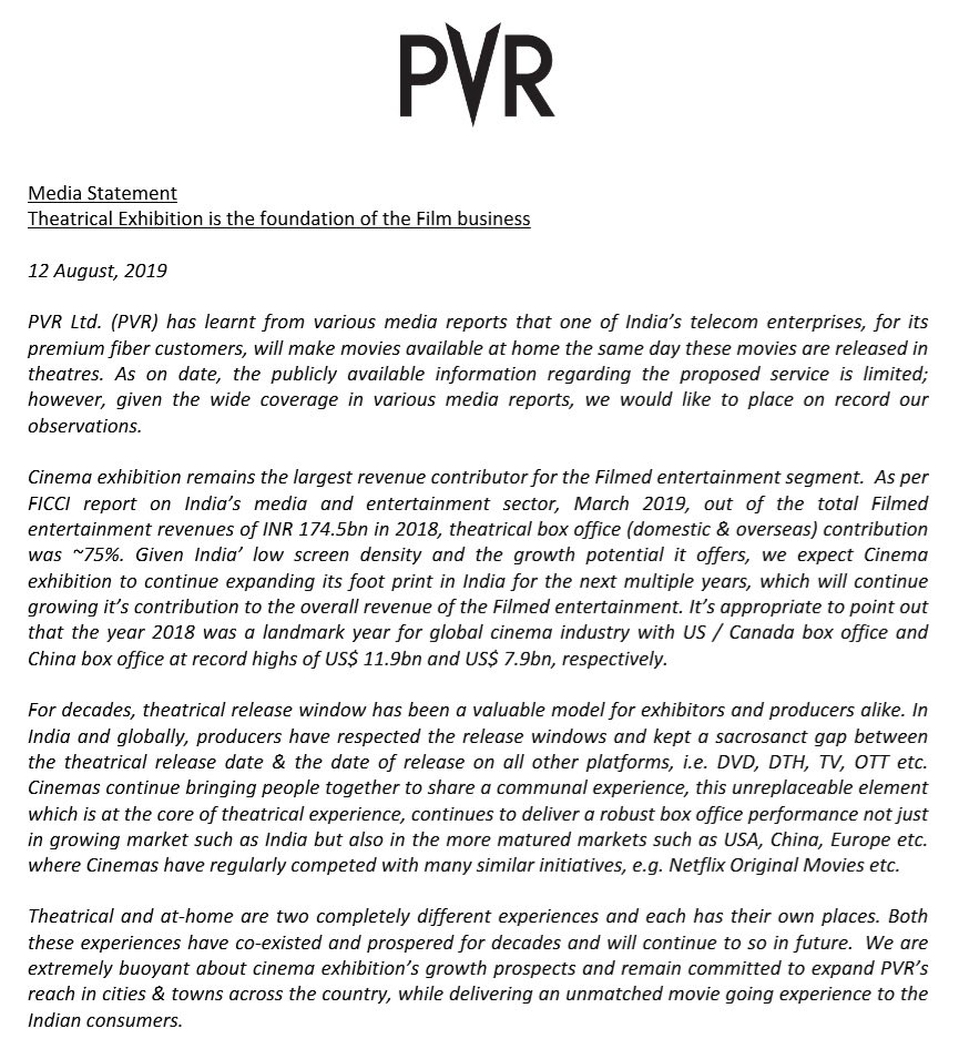 Pls read thru....Cinema is the keystone