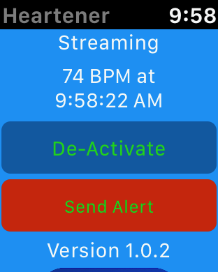 PhotoUpLink's tweet photo. Heartener™ version 1.0.2 for Apple Watch is now available on the App Store https://t.co/xZfeANdgdy - some UI updates and a couple of bug fixes.💚 https://t.co/xxFir03RLm