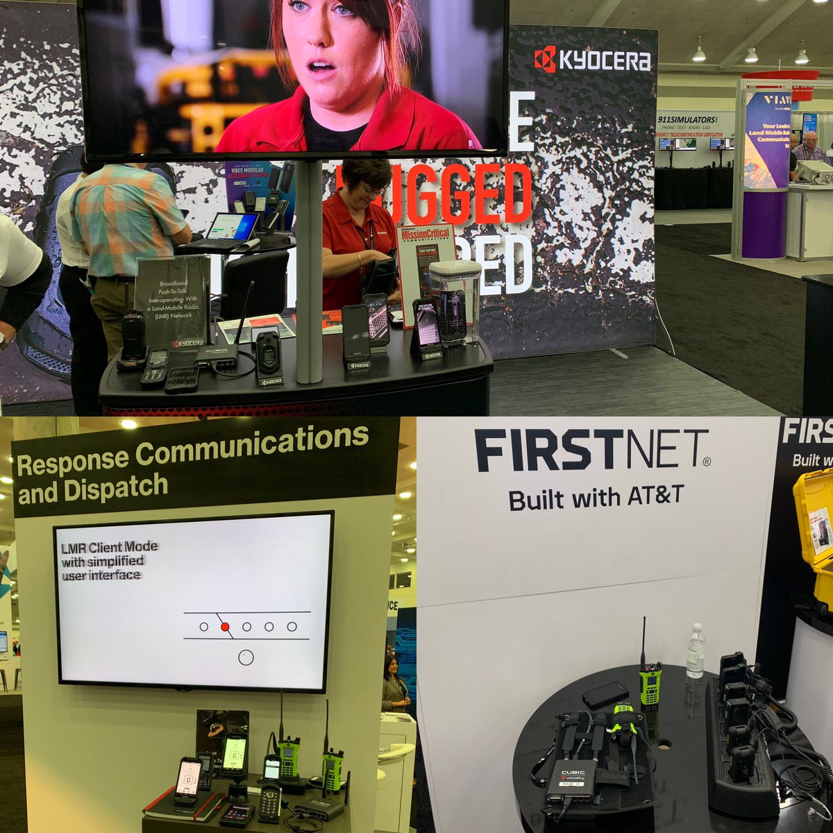 Cubic_MS's tweet photo. Great to see so many partners showing our #VocalityRoIP as part of their #PublicSafety solutions during @APCOIntl #APCO2019. Partners include @ATT @KyoceraMobile and @verizon. If you're showing our solutions at the event and we haven’t mentioned you, let us know. https://t.co/i6un9deKXU