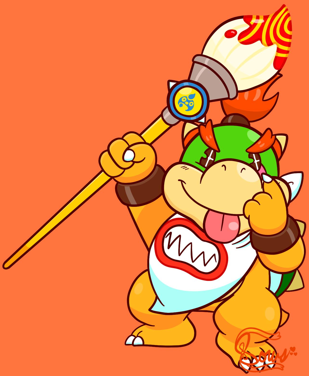 Custom Super Mario Bowser Jr License Plate By Mdk Art - Artistshot