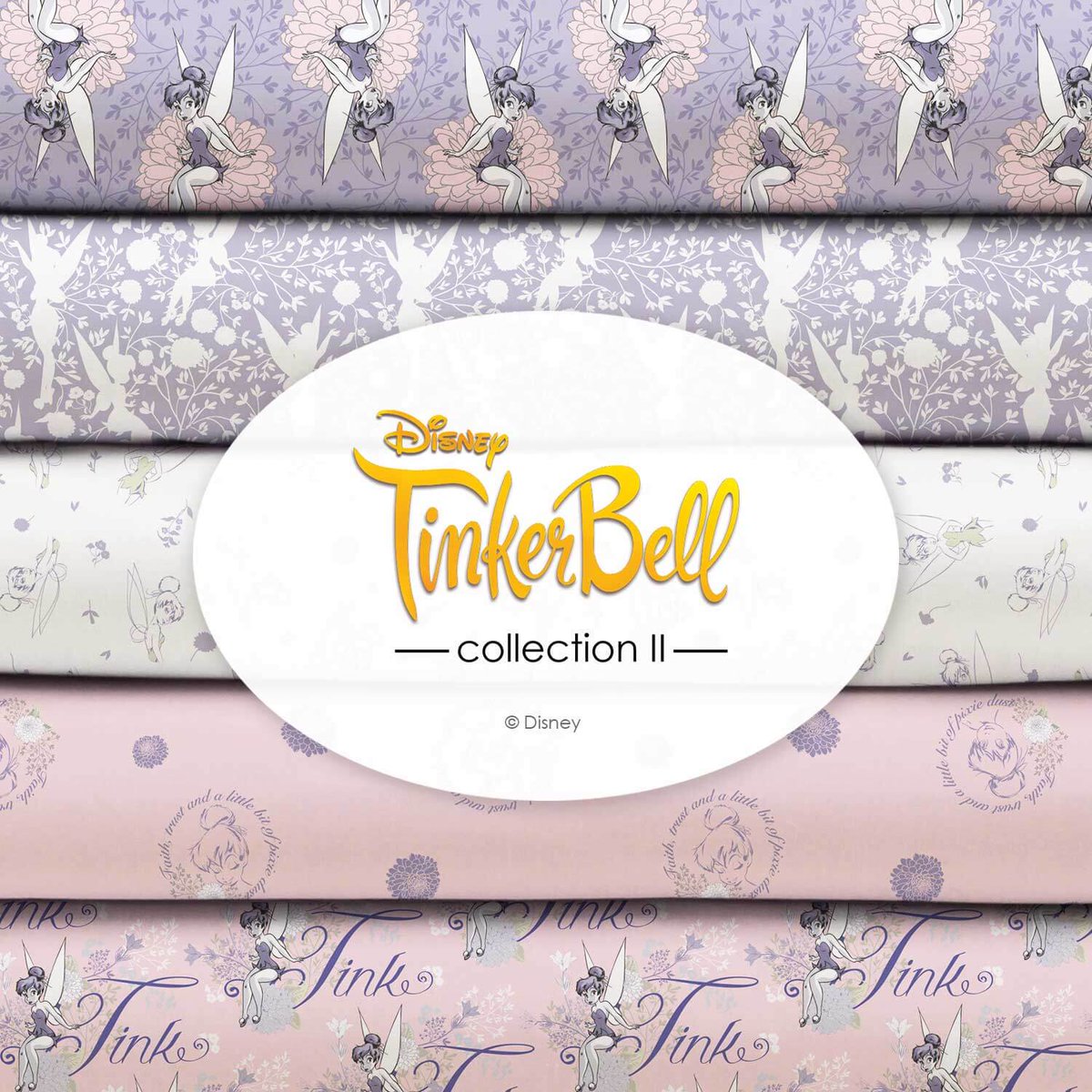No need for pixie dust to add magic to your home! This TinkerBell fabric collection will create wonder and sparkles in the eyes on any fairy fan. Available now at your local fabric retailer.
#tinkerbell #disneyfabrics #disney #tinkerbellcollection #fairies #fairy #flower