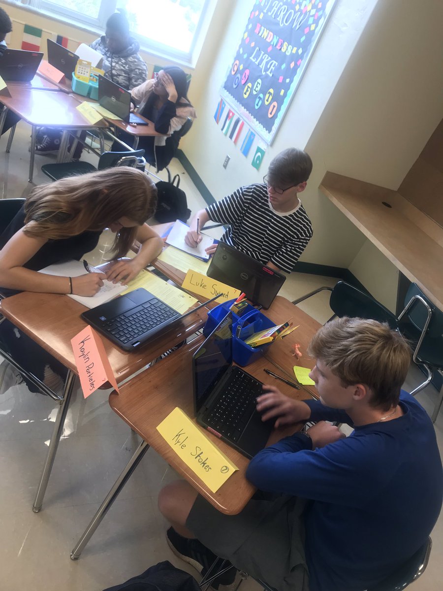 RawsonMs's tweet photo. Freshman English/AICE EGP students researching their Spirit Animals to create a class intro Slide Presentation. @pbcsd @SuncoastHighFL https://t.co/OmfPCqfcAq