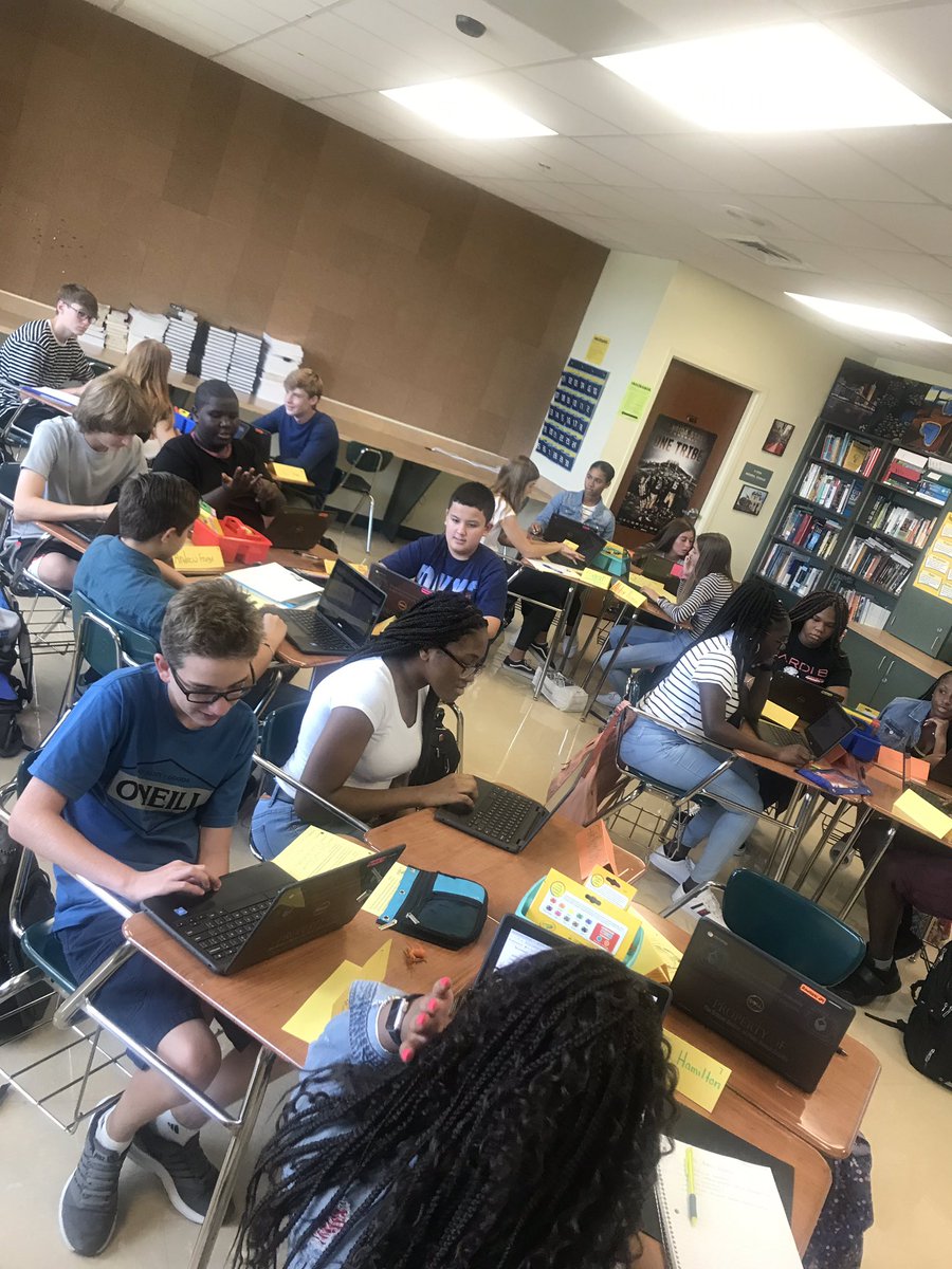 RawsonMs's tweet photo. Freshman English/AICE EGP students researching their Spirit Animals to create a class intro Slide Presentation. @pbcsd @SuncoastHighFL https://t.co/OmfPCqfcAq