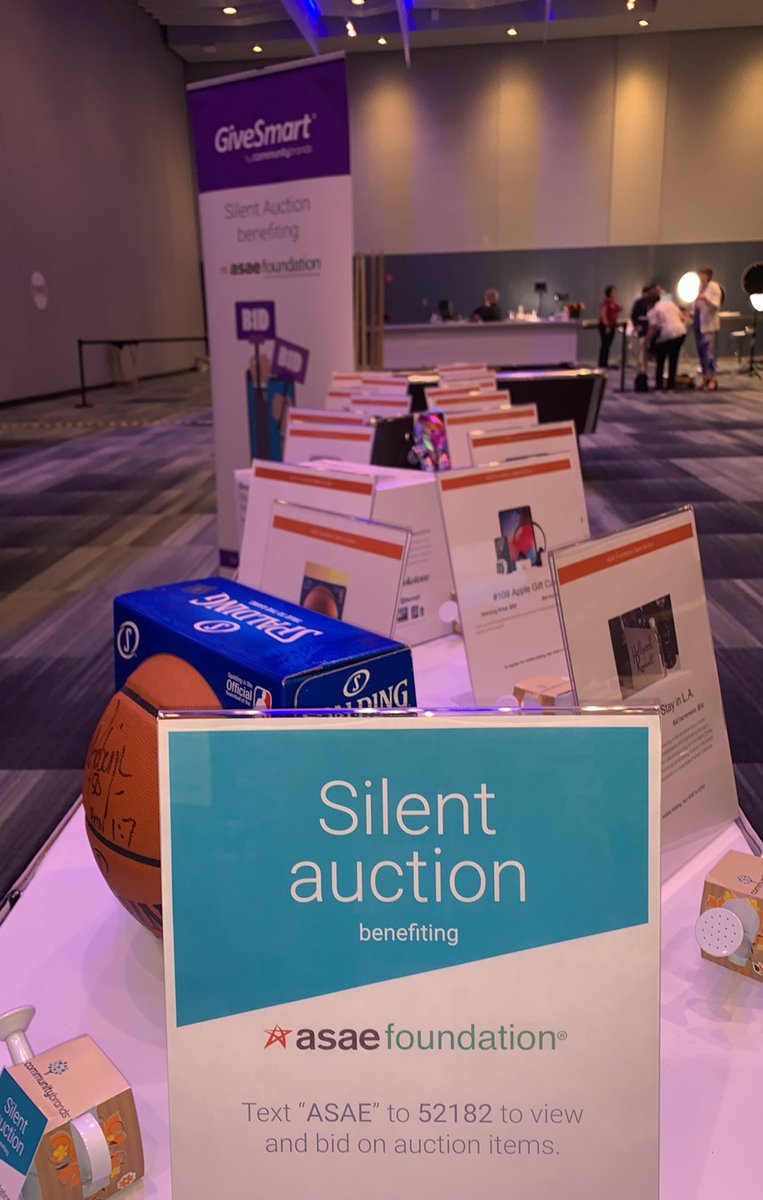 Comm_Brands's tweet photo. From a night stay in L.A. to 2 tickets to #Xperience2019 - view and bid on items up for auction to support the @ASAEfdn by texting ASAE to 52182 #assnchat #eventech #techforgood #mobileauction @GiveSmartUSA https://t.co/056QKk4NWX