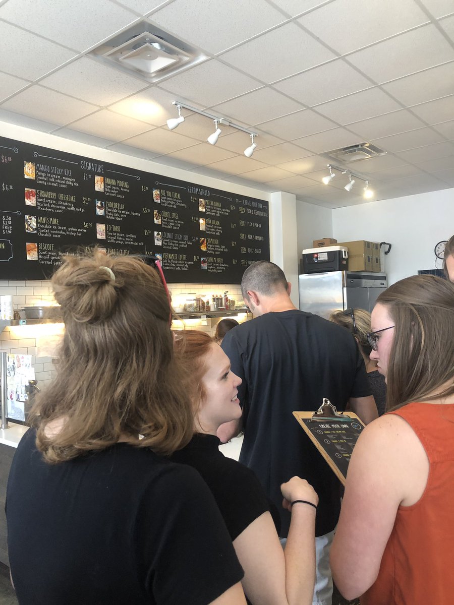 WuestLab's tweet photo. Group outings for ice cream are the best way to start the week #WeCantAdultToday #WorkLifeBalance https://t.co/EPOiJcCKP5