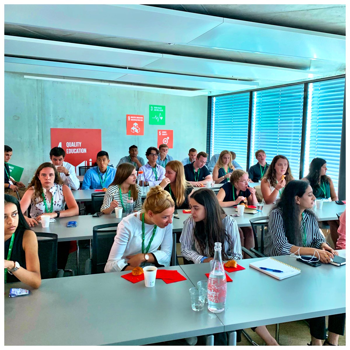 ErbInstitute's tweet photo. Erb faculty director @DecisionLab is leading a group of @MichiganRoss BBAs on a Global Immersion course in Switzerland focused on business #sustainability and #triplebottomline decision making, complete with stops at @EmmiCorporate, @FIFAcom, #Freitag, @wbcsd and more! https://t.co/QzSIwrCVaj