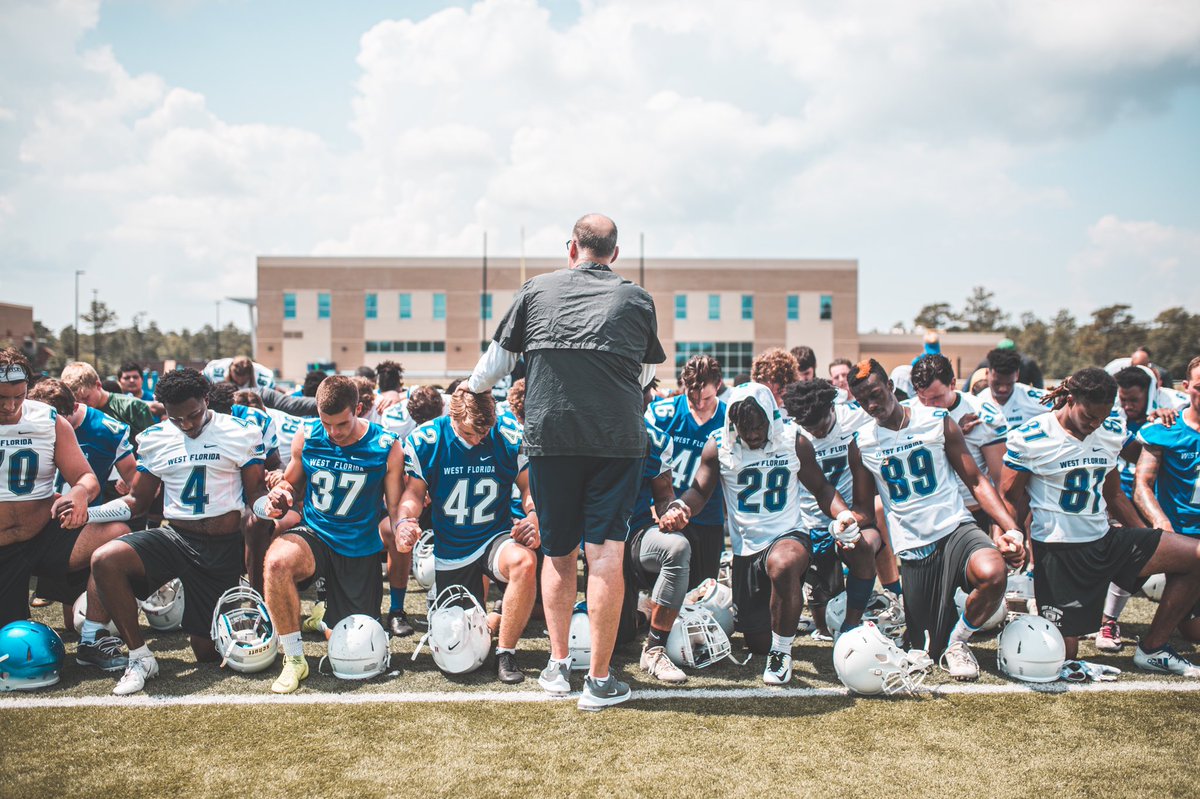 UWFFootball's tweet image. Day 1 of Fall Camp in the books! #GoArgos