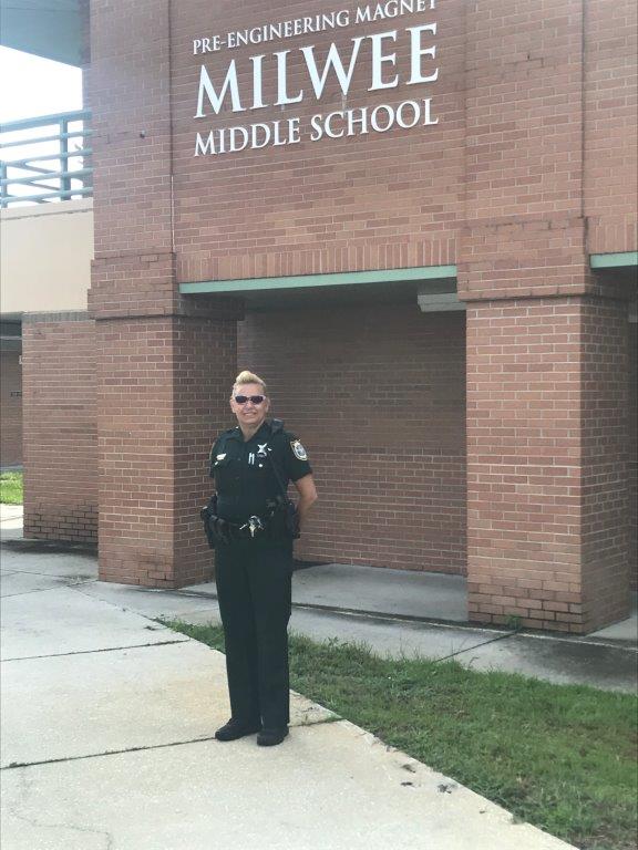 SCPSInfo's tweet photo. Our SRO/SRD are ready for a great and SAFE school year! #Goldsboro #Milwee #Woodlands #BacktoSchoolSCPS #FirstDayofSChool https://t.co/HWs3KiqQKq