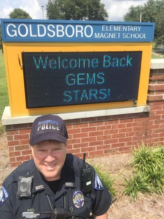 SCPSInfo's tweet photo. Our SRO/SRD are ready for a great and SAFE school year! #Goldsboro #Milwee #Woodlands #BacktoSchoolSCPS #FirstDayofSChool https://t.co/HWs3KiqQKq