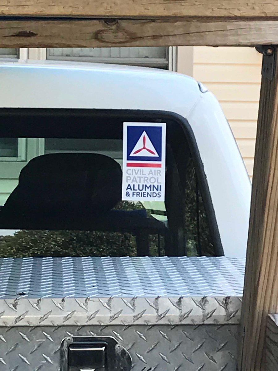 Jmknow's tweet photo. My truck got a sticker upgrade!  #CAPALUMNI https://t.co/bOt2Mhw8lY