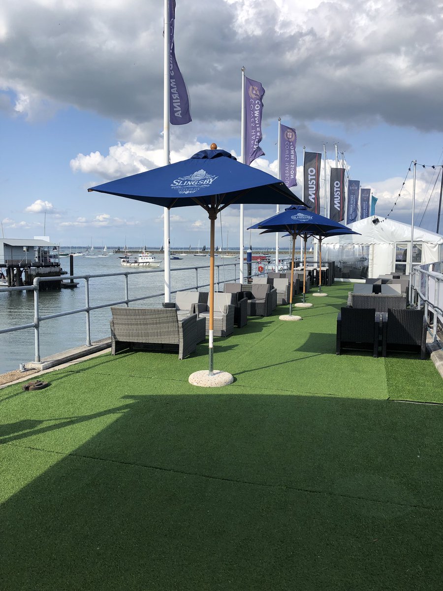 The pier bar all set to welcome <a href="/cowes_week/">Cowes Week</a> fantastic volunteers who help make this event possible #volunteersreception #cowesweek #shepardsmarina #cowesatshepard #sailing #regatta