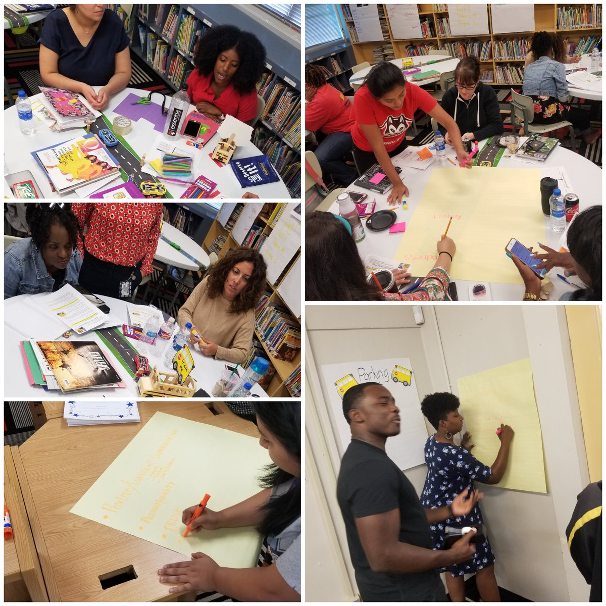 TanMiBlack's tweet photo. Collaborating to create a road map of core values to guide our campus to success! #TheIsaacsWay #MovingTheBus #TheNorthLightsTheWay @IsaacsES_HISD @HISDSupe @hisdnorth https://t.co/onn0MgB0H1
