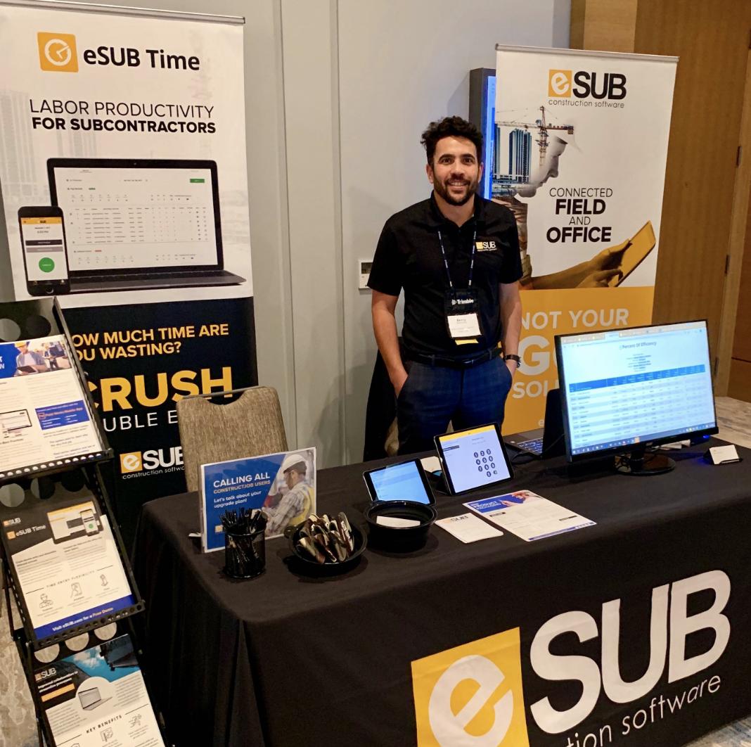 eSUBinc's tweet photo. We had a great time tabling at #MEPBasecamp2019 last week. If you missed us, don't worry! Catch us at MEP Force 2019 on August 26-28 in San Antonio, TX to learn more about how we can help connect your field and office. 
#constructiondisruption https://t.co/syRXc772iQ