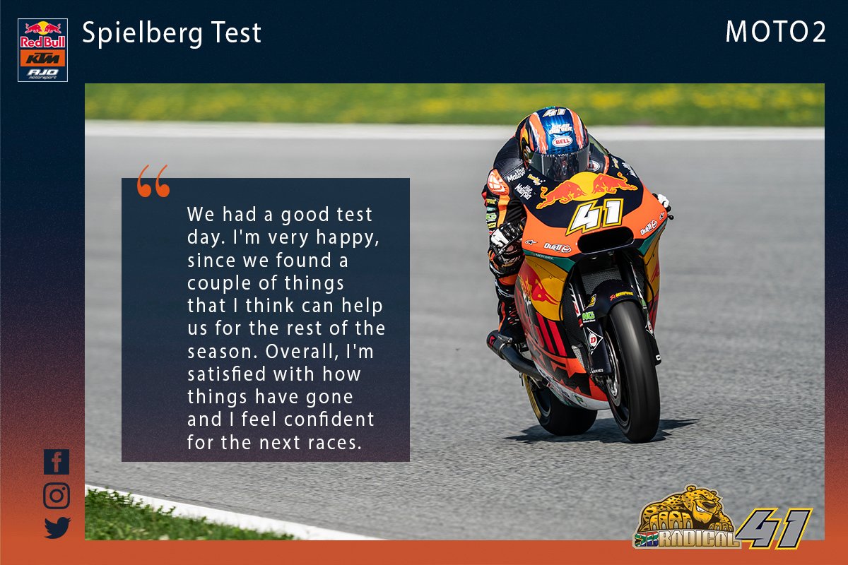 RedBull_KTM_Ajo's tweet photo. .@BradBinder_41💬⬇ 

#SpielbergTest https://t.co/89dwQg1I6q