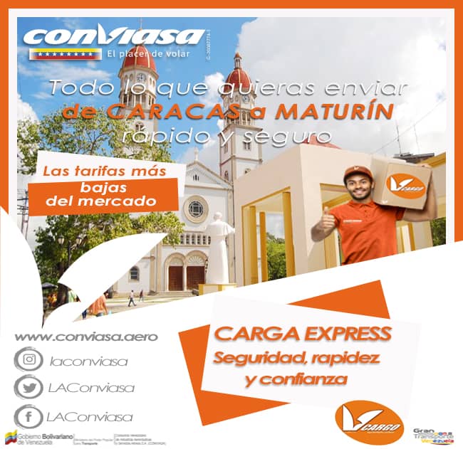 conviasa_ve's tweet photo. #ConviasaCargo #CargaExpress Envíe su mercancía con Seguridad, Rapidez y Confianza https://t.co/cpZaNtpncb