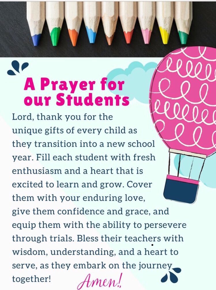 So excited to see all the Prek and kindergarten students tomorrow on their first day of school! 💜