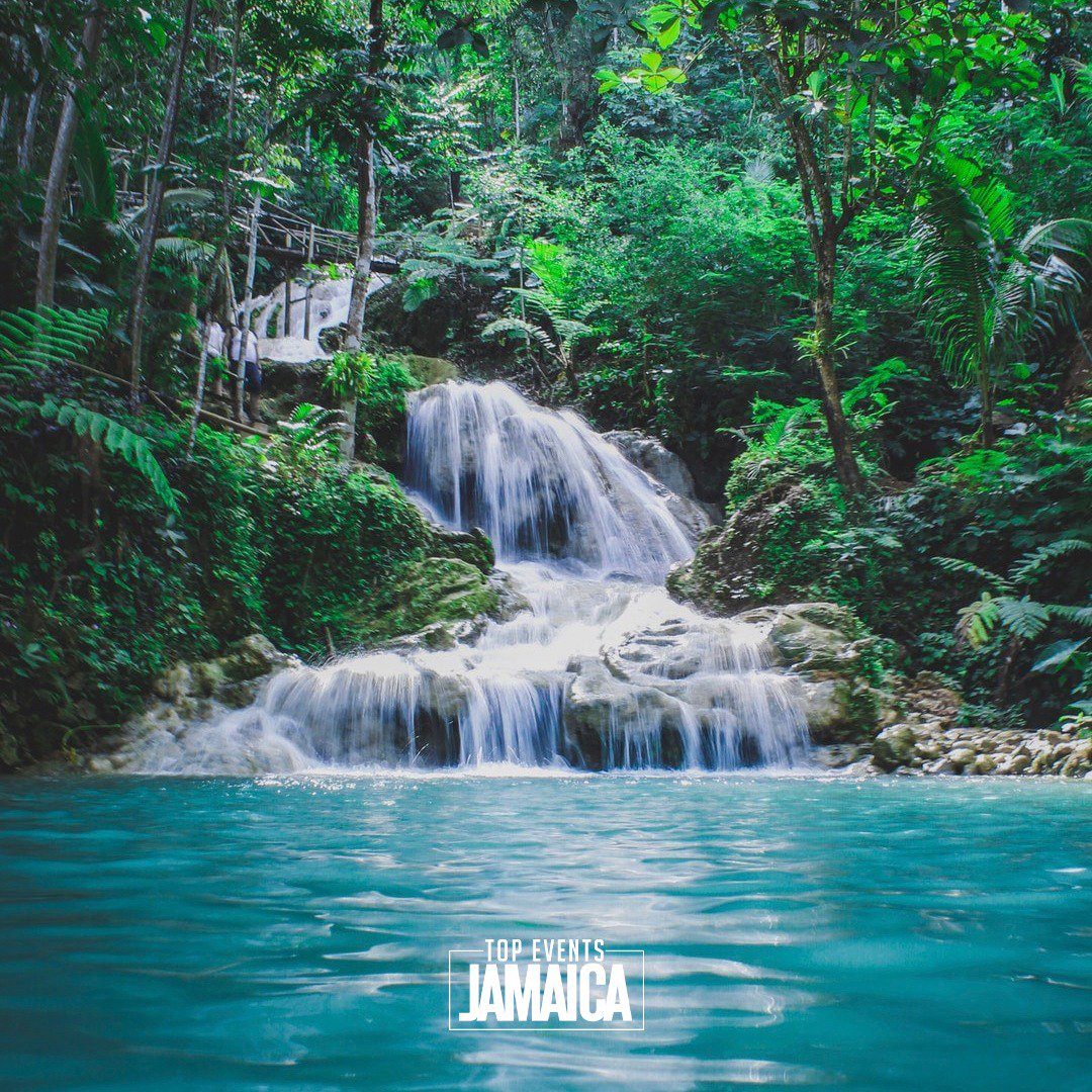 topeventsja's tweet photo. Blue Hole is one of Jamaicaβs hidden secrets up in the mountains above Ocho Rios. Blue Hole is a breath of fresh air! Enjoy the simplicity of the waterfalls and the cool swimming pools. #TopEventsJa #YourTravelGuide #WhatToDoInJa https://t.co/BzgSdtDegG