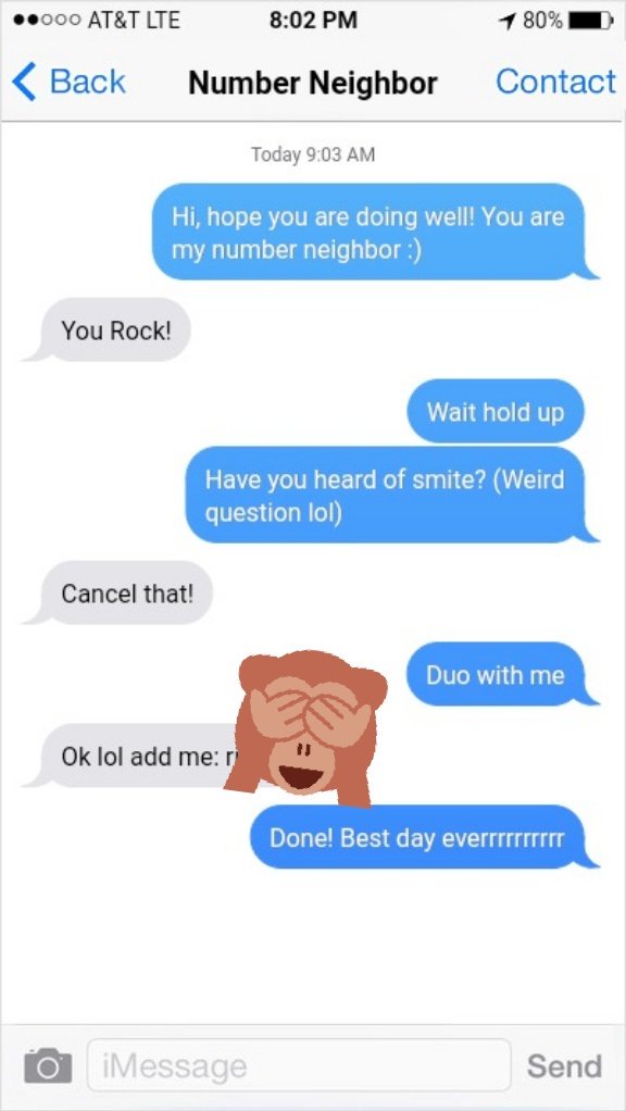 I text my number neighbor yesterday and you won't believe what happened next! 😱😱😱😱😱