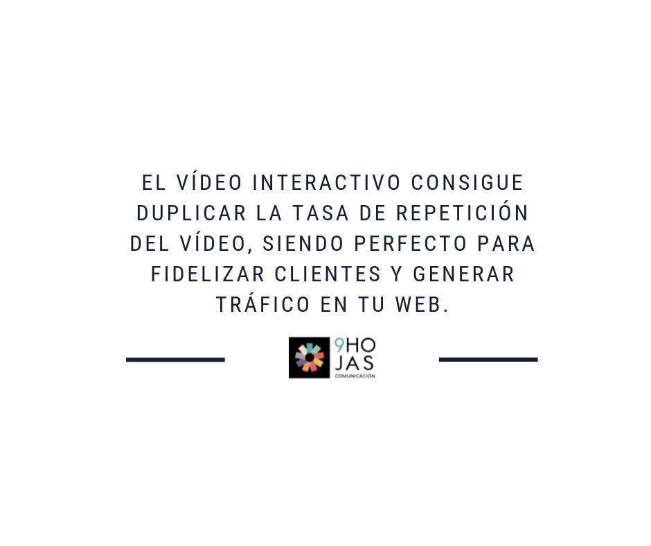 9hojas's tweet photo. Si eres de los que quieres generar trafico en tu #Web apúntate a el #vídeointeractivo, consigue duplicar la tasa de repetición del vídeo, haciendo que el espectador se sienta parte de la historia y pueda tomar sus propias decisiones.
https://t.co/Rg15I3UoXx
#empresas #FelizSemana https://t.co/k37XzvHyEv