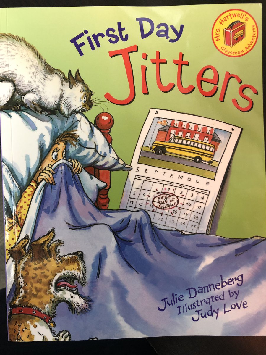 Ms. Jost’s class read aloud the book First Day Jitters and talked about how we felt on the first day ❤️📚