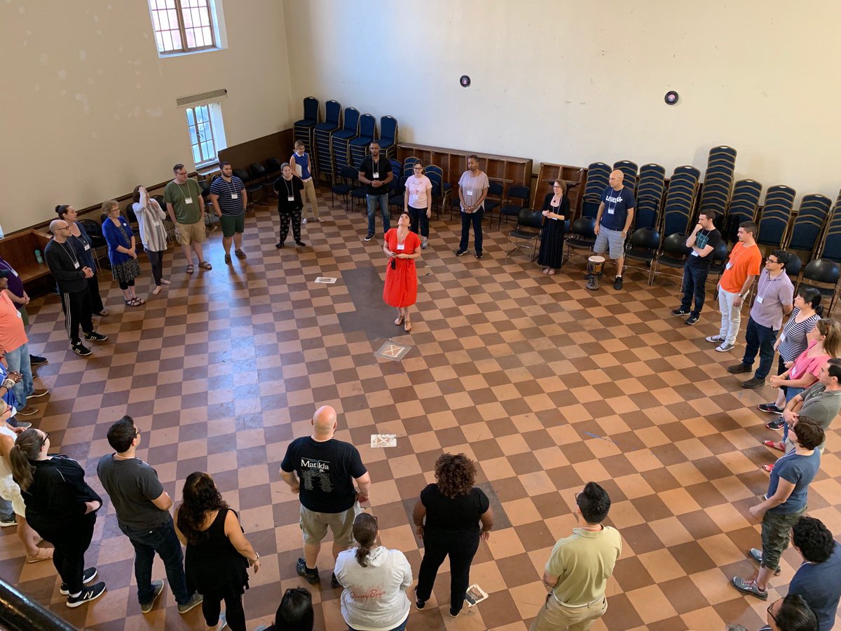 NJPACArtsEd's tweet photo. Educators gathered at the @njpac center for arts education to kick off the week of professional development with @teachingwithorff! #OrffPD2019 #NJPACorff #njpac @sonororff @vh1savethemusic https://t.co/jIR8sLtsSM