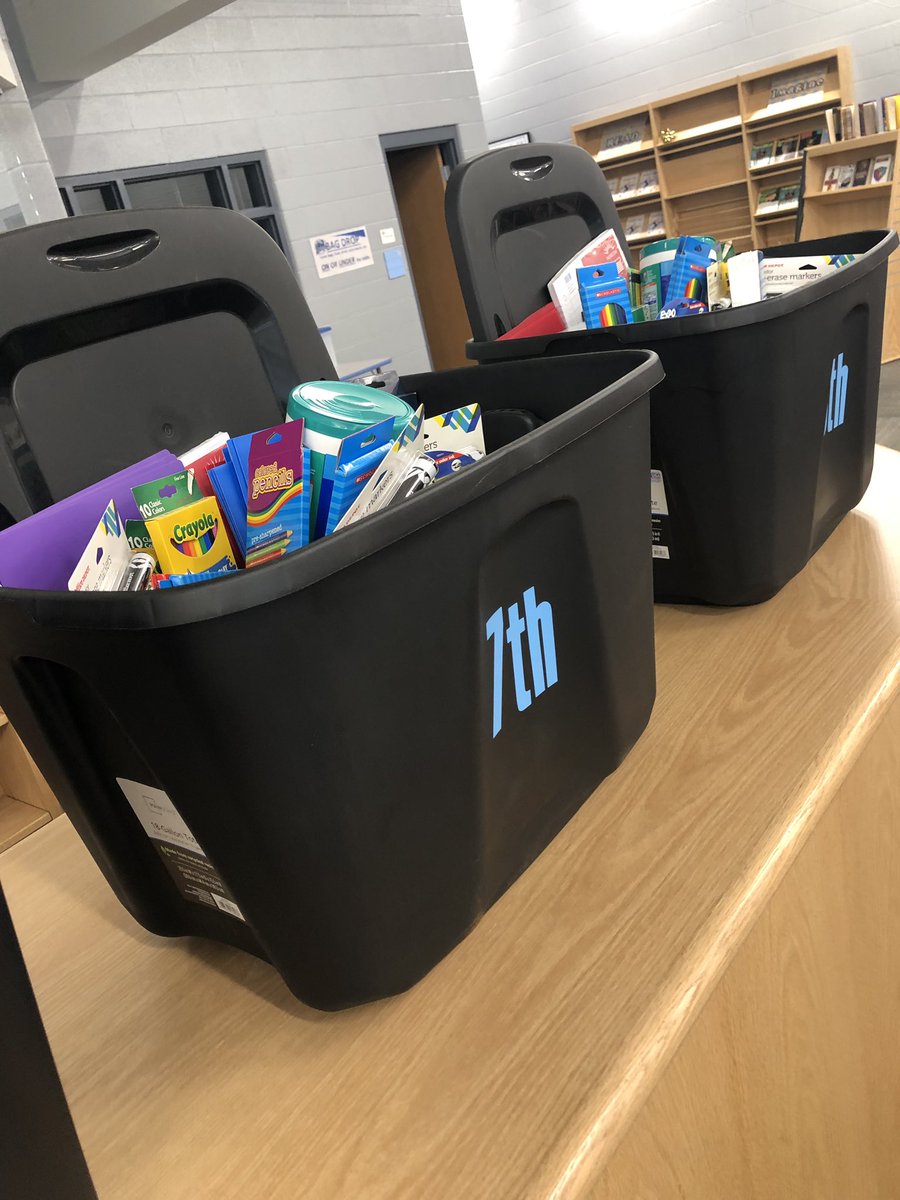 A BIG thank you to Community First Church in Smyrna for donating school supplies!! Our students truly appreciate your generosity!! #boltup #weloveourpartners ⚡️