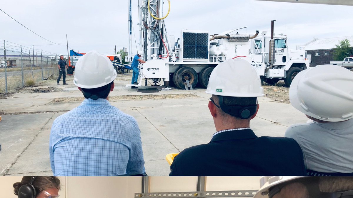 HyperSciences's tweet photo. HyperSciences successfully completed our full scale drilling test!  Soon we will continue the innovation by drilling 1500ft with this exciting new tech. 1 step closer towards SUPER deep holes and a cleaner future with renewable geothermal energy drilling! #tech #Science #energy https://t.co/qd9QoOEBH8