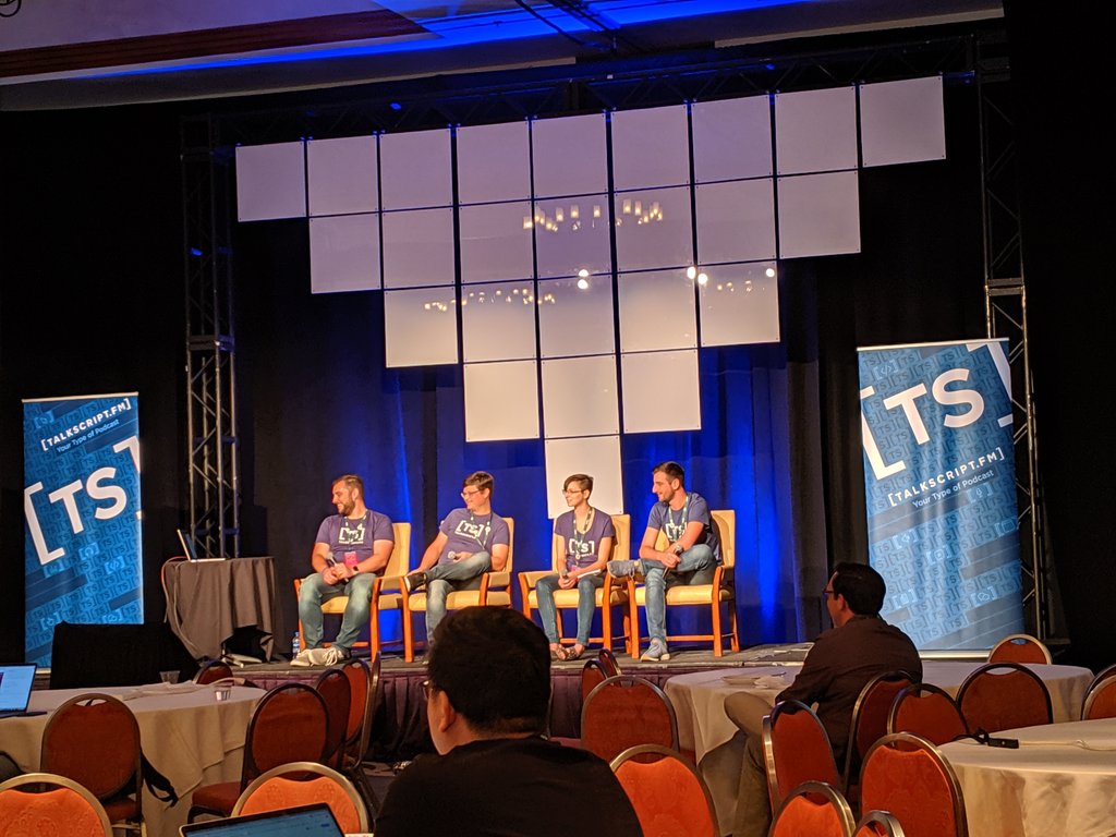 tooshel's tweet image. Favorite @JSConfUS moment so far: At the @TalkScript lunch event and special guest Richard Karn said &quot;you are almost rocket scientist&quot; and my daughter looks at me and says &quot;We ARE rocket scientists!&quot;. #NODEROCKETS!!!