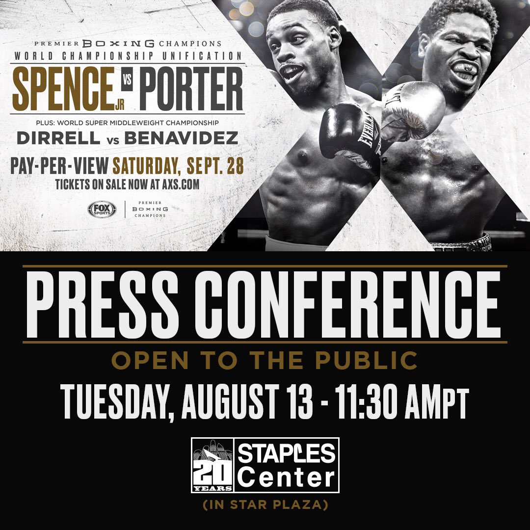 Come join me at tomorrow’s press conference in LA open to the public. My fight will be announced.
