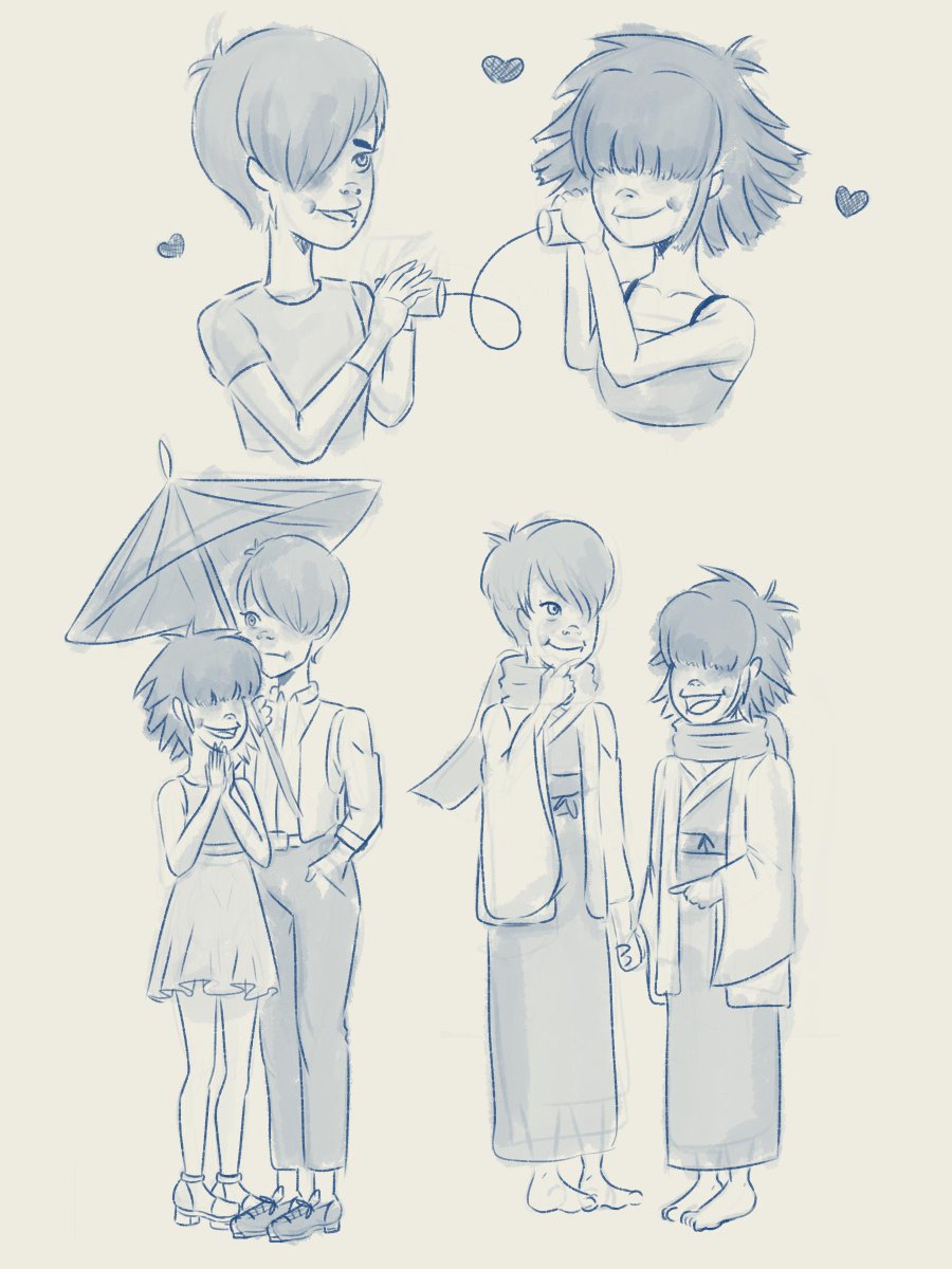 skyphoenixbloom's tweet photo. Just a few doodles of Noodle and Stu being cute…
#gorillaz #2nu #stoodle https://t.co/cMwEUdtrhV