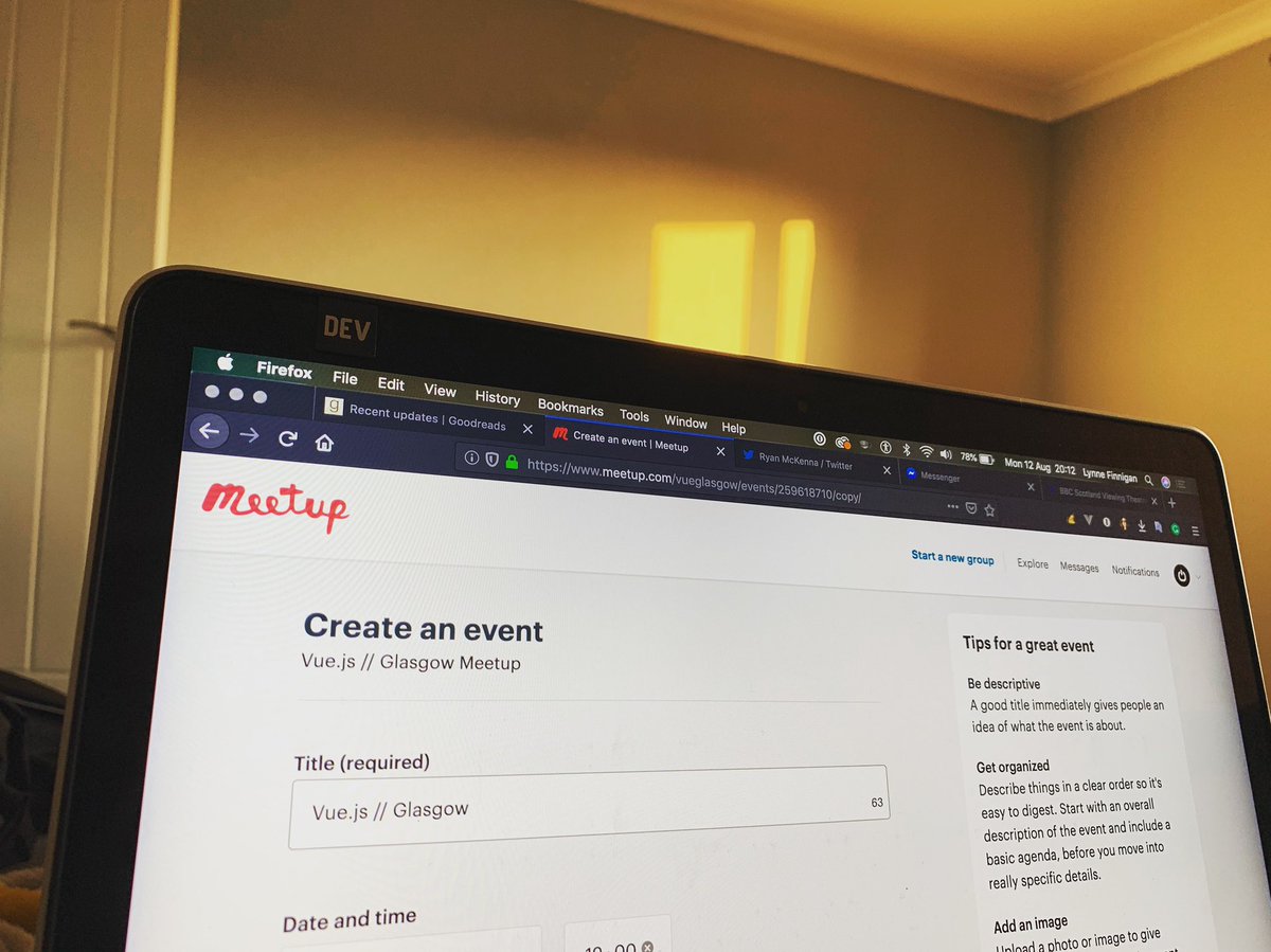 Busy organising the next Vue.js Glasgow meet-up! Watch this space...