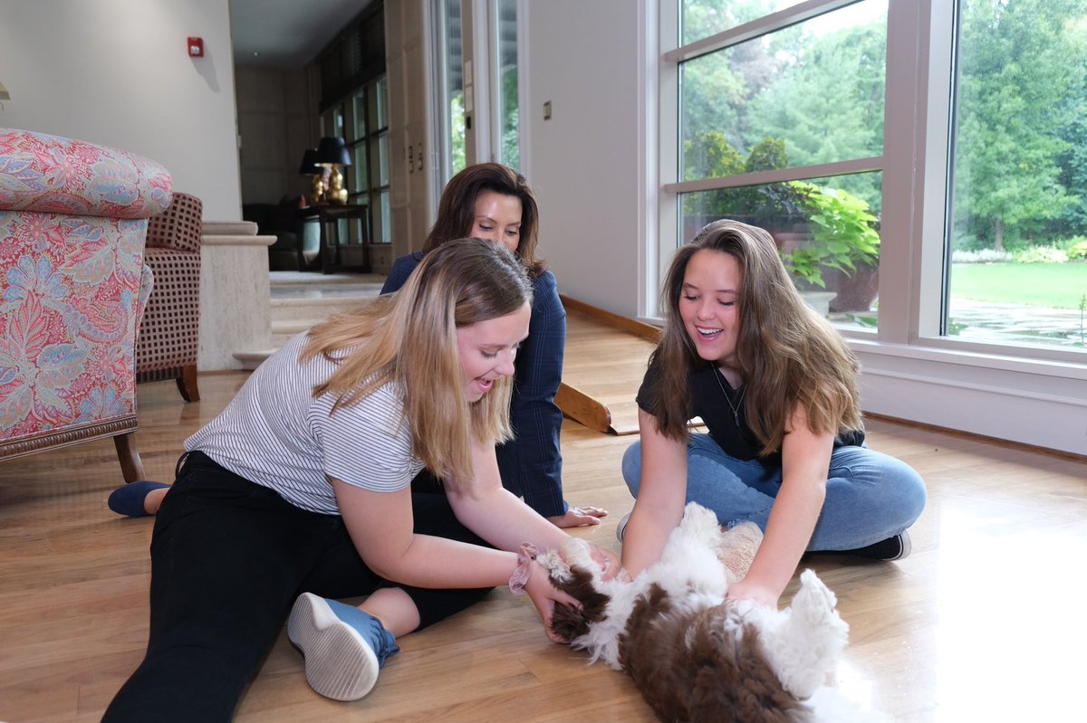 Governor Gretchen Whitmer On Twitter We Made An Addition To Our Family Meet The First Pup Kevin